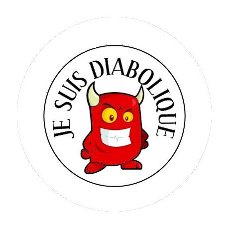 BADGESAGOGO.FR - Badge 25mm Diabolique