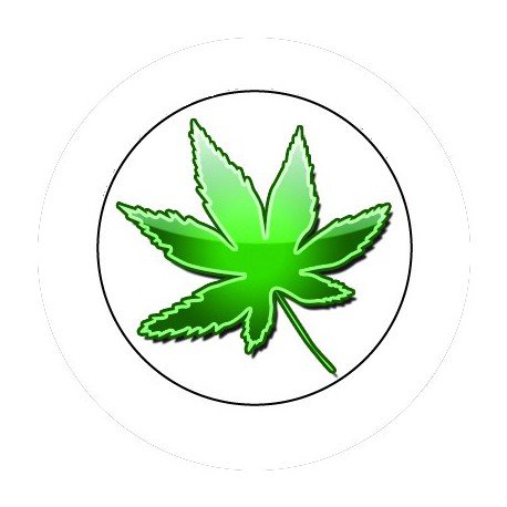 BADGESAGOGO.FR - Badge 25mm Cannabis