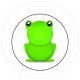 BADGESAGOGO.FR - Badge 25mm Grenouille