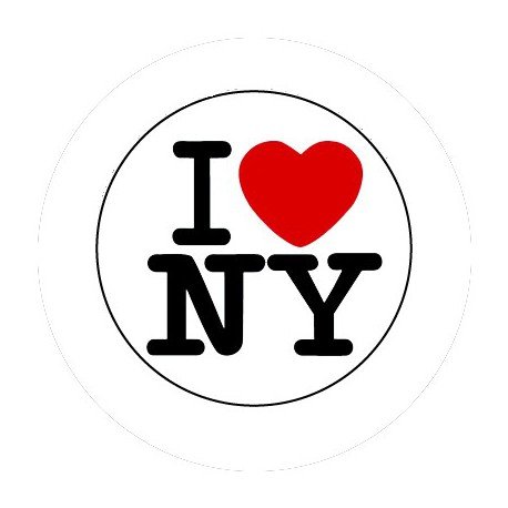 BADGESAGOGO.FR - Badge 25mm I LOVE NY