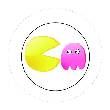 BADGESAGOGO.FR - Badge 25mm Pacman