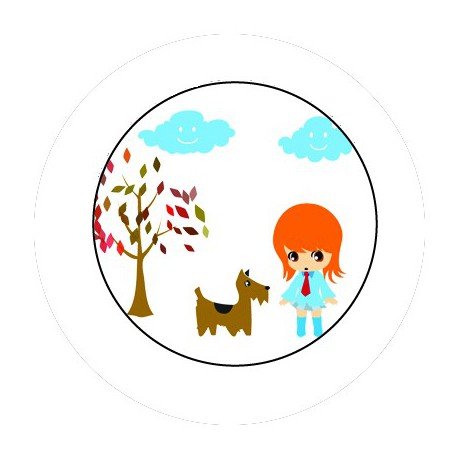 BADGESAGOGO.FR - Badge 25mm Promenade