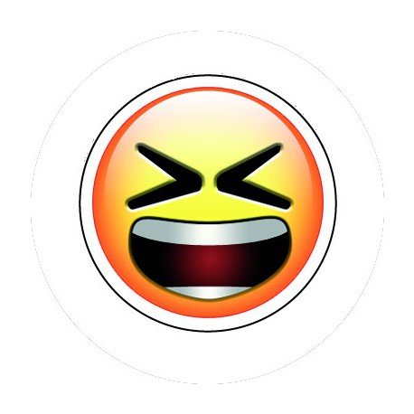 BADGESAGOGO.FR - Badge 25mm Smiley furieux