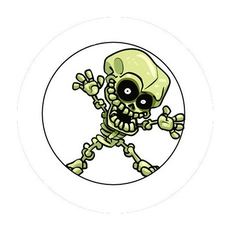 BADGESAGOGO.FR - Badge 25mm Squelette