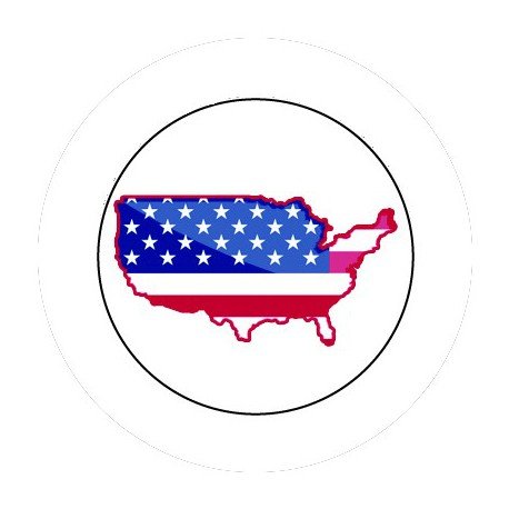 BADGESAGOGO.FR - Badge 25mm USA