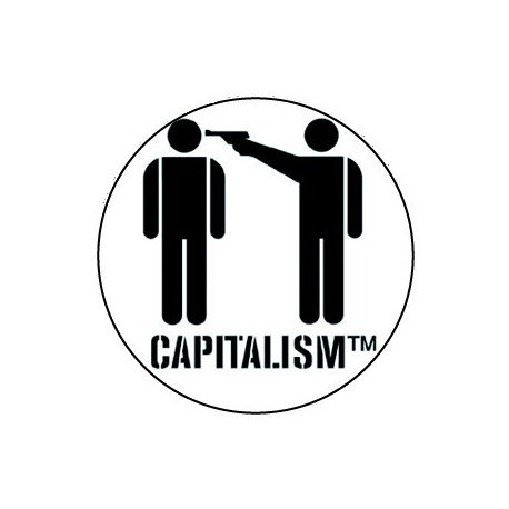 BADGESAGOGO.FR - Badge 25mm Capitalism