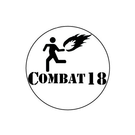 BADGESAGOGO.FR - Badge 25mm Combat 18 molotov
