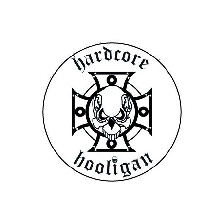 BADGESAGOGO.FR - Badge 25mm Hardcore hooligan