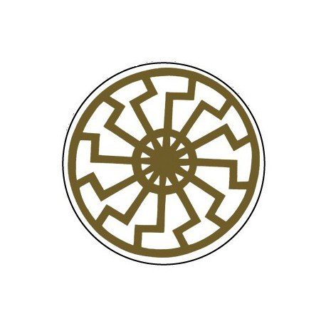 BADGESAGOGO.FR - Badge 25mm Soleil noir