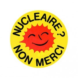 Badge 25mm Nucléaire non merci