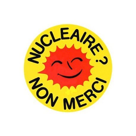 Badge 25mm Nucléaire non merci