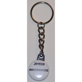 Porte-clés Joyeux anniversaire