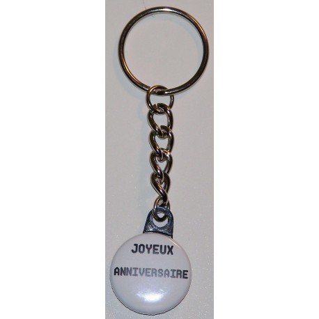 Porte-clés Joyeux anniversaire