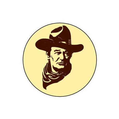 Badge John Wayne 38 mm