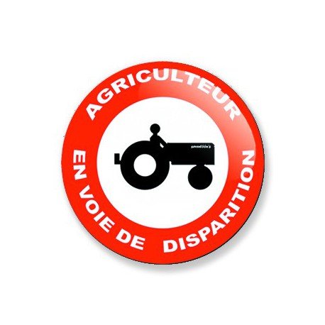 Badge agriculteur 38 mm