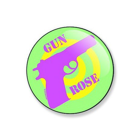 Badge gun rose 25 mm