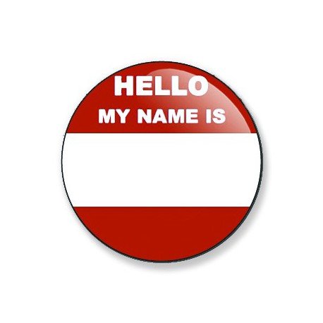 Badge 25mm My name is