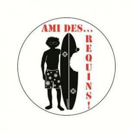 Badge ami des requins 38 mm