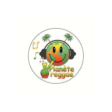 Badge planete reggae 38 mm