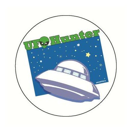 Badge UFO HUNTER 59 mm