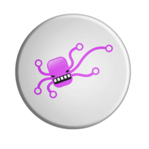 BADGESAGOGO.FR - Badge Pieuvre rose