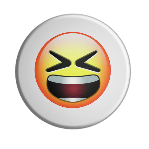 BADGESAGOGO.FR - Badge Smiley furieux