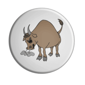 BADGESAGOGO.FR - Badge Taureau furieux