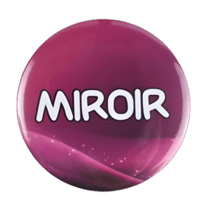 BADGESAGOGO.FR - Miroir 100% personnalisé face avant