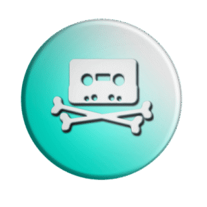BADGESAGOGO.FR - Badge Emblème Audio Pirate
