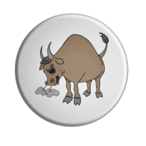 BADGESAGOGO.FR - Badge Taureau furieux
