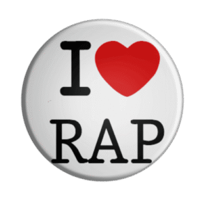 BADGESAGOGO.FR - Badge I LOVE RAP