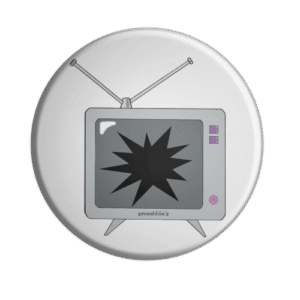 BADGESAGOGO.FR -Badge télévision cassée