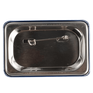 BADGESAGOGO.FR - Badge 100% personnalisé rectangulaire (6 x 4 cm) arrière