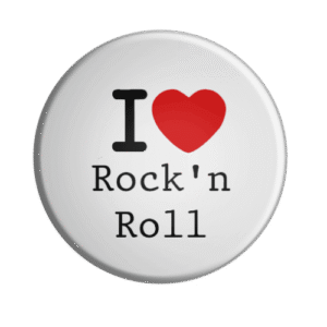 BADGESAGOGO.FR - Badge I LOVE Rock n Roll