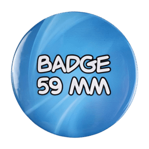 BADGESAGOGO.FR - Badge 59 mm 100% personnalisé avant