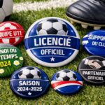 Badges ronds utilisés par les clubs sportifs pour l’identification des membres, la cohésion d’équipe et la communication lors des événements.